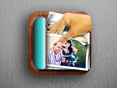 Pic Collect Album album blue chat collect design elements free graphic icon illustration ios iphone mobile photo pick rounded square ui wood