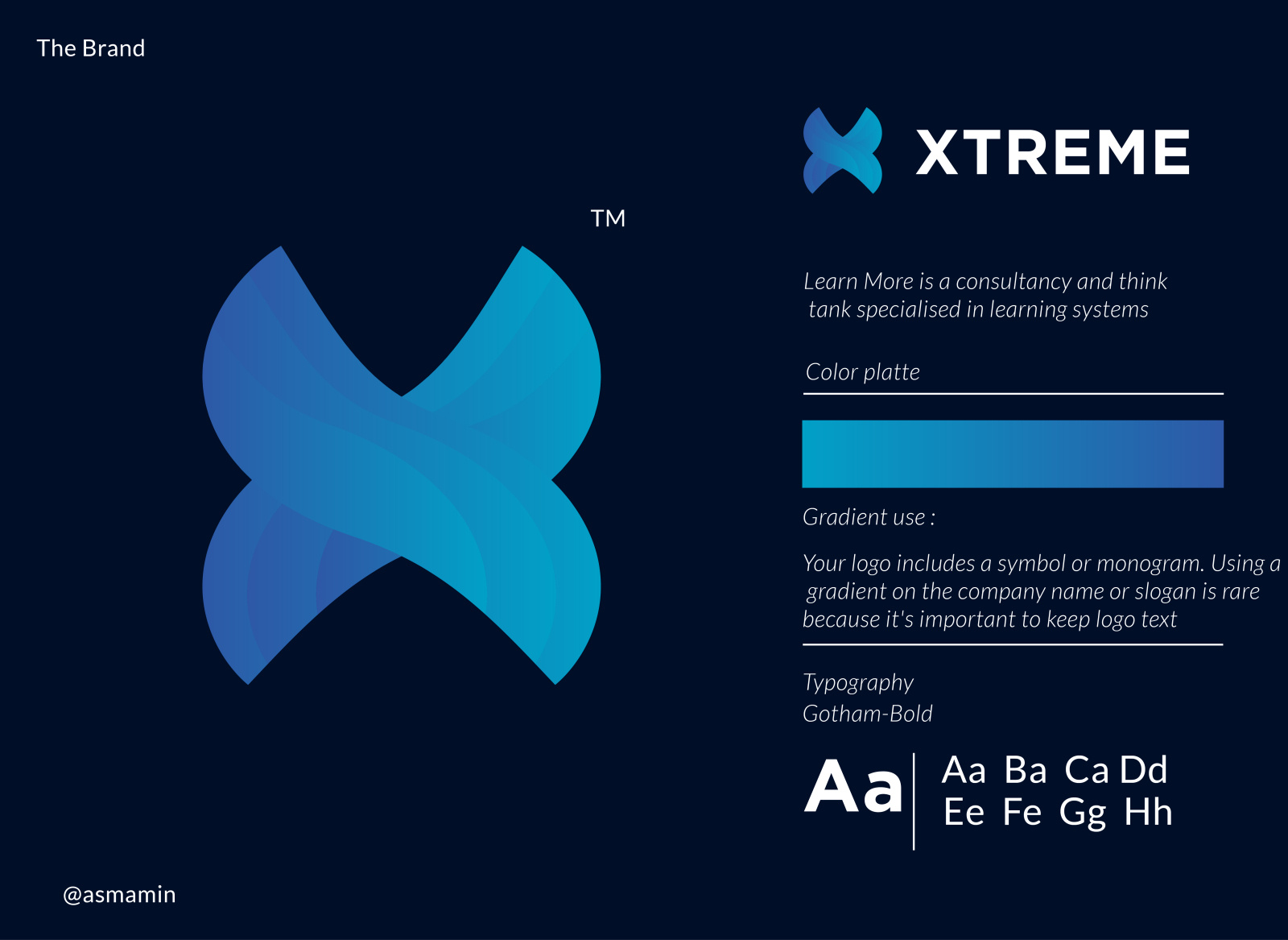 BRAND LOGO XTREME by Asma Amin Logo Designer on Dribbble