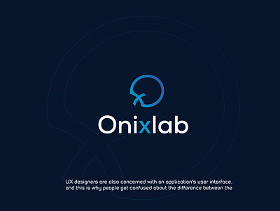 Onixlab logo app brand logo branding design graphic design iconic logo design logo