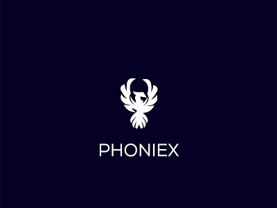 PHONIEX app bird logo brand logo branding design graphic design icon iconic logo iconic logo design logo logo brand logo design logo mark logo name logo type logos minimal logo phoenix phoenix logo unique logo