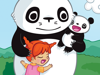 Panda! Go, Panda! anime cartoon drawing fan art illustration japan manga panda go panda studio ghibli