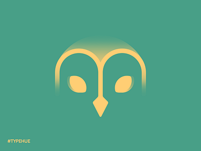 #Typehue M barn owl icon letter m owl typehue vector