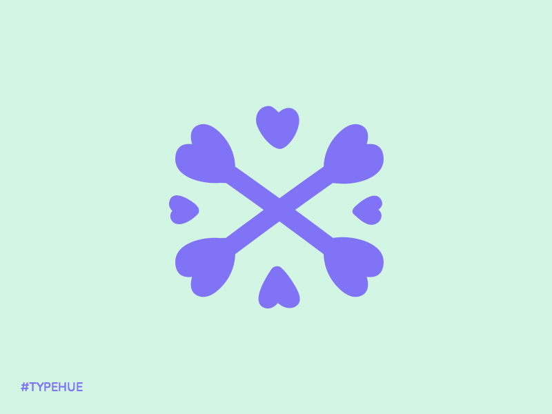 #Typehue X animation crossbones gif hearts icon letter typehue x