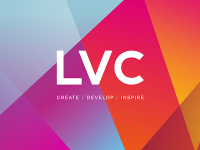 LVC Logo in Progress brand identity branding gradient logo logo design logotype lvc typography