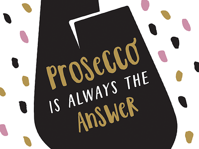 Prosecco Prosecco Prosecco book cover digital illustration prosecco typography
