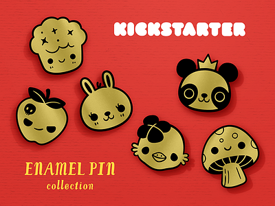 Enamel Pin Kickstarter 01 cute enamel pins kawaii kickstarter kickstarter campaign pin design pin game