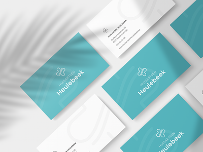 Huisartsen Heulebeek business cards branding design illustration logo vector