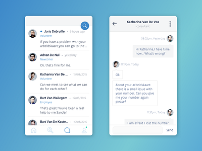 Chat Application Interface app application chat design interface