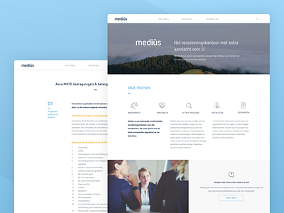 Webdesign for an insurance company