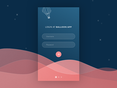 Daily UI 001 - Sign Up page 001 air app balloon daily dailyui design interface login ui
