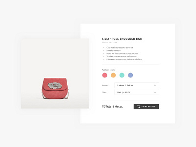 Product page branding interface page product shop ui ux webdesign webshop