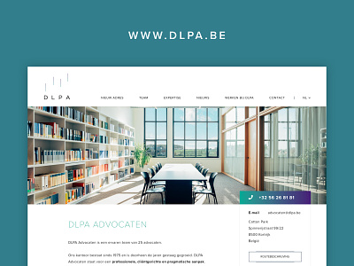 DLPA lawyers design interface responsive ui ux webdesign website