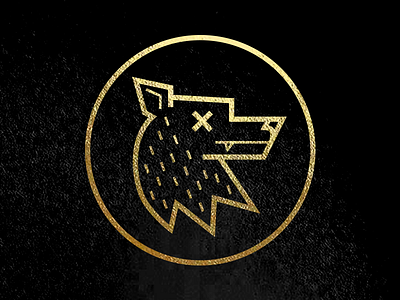 Sneak Peek: Fangs album gold icon illustration music sticker wolf