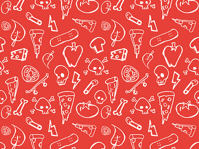 Pizza Pattern branding illustration party pattern pizza