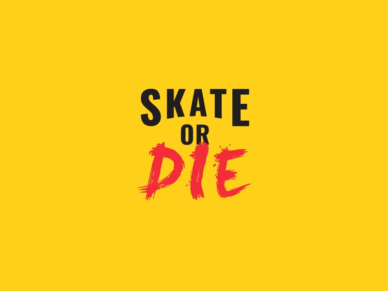 Skate or Die animation frame by frame gif quote