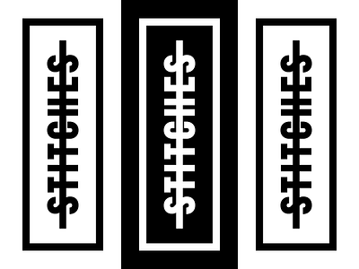 Stiches And Stripes brand branding illustration logo vector