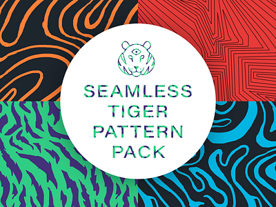 Seamless Tiger Pattern Pack