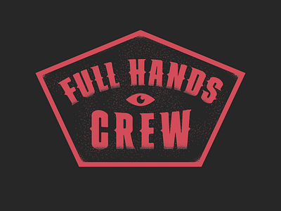 Full Hands Crew Logo branding logo poker stipple stippling tattoo