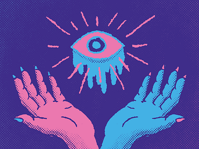 Playing with some new color palettes all hail goop eye boi cult eyes hands
