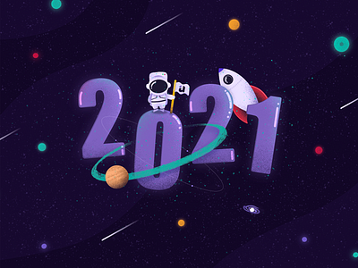 Going back to the stars in 2021 2021 cosmonaut cosmos happy new year new year planets space stars starship usertive