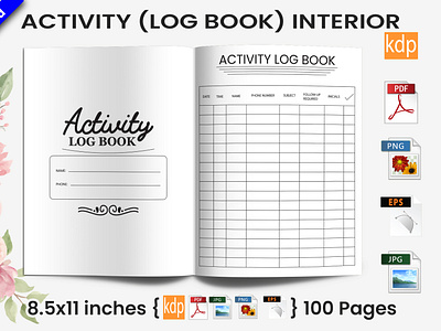 Activity Log Book Interior Design kdp kdp interior