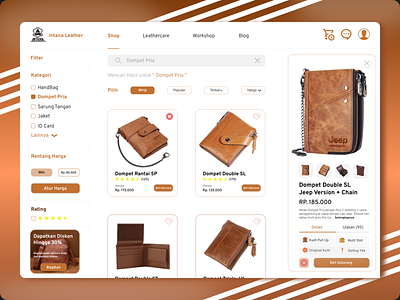 Intana Leather Online Web Shop