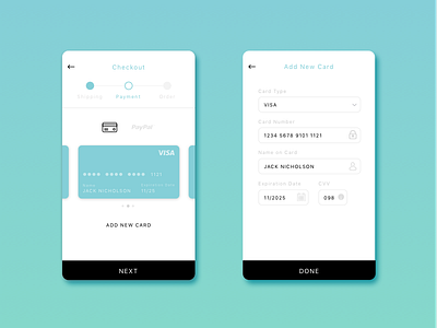 Daily UI #002 Credit Card Checkout checkout credit card daily ui 002