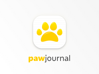 Daily Ui #005 App Icon app icon daily ui 005 journal paw pet