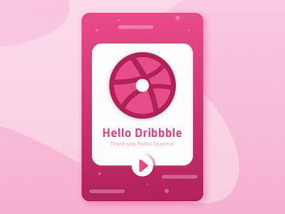 Hello Dribbble! Let's play! debut dribbble first invite play shot