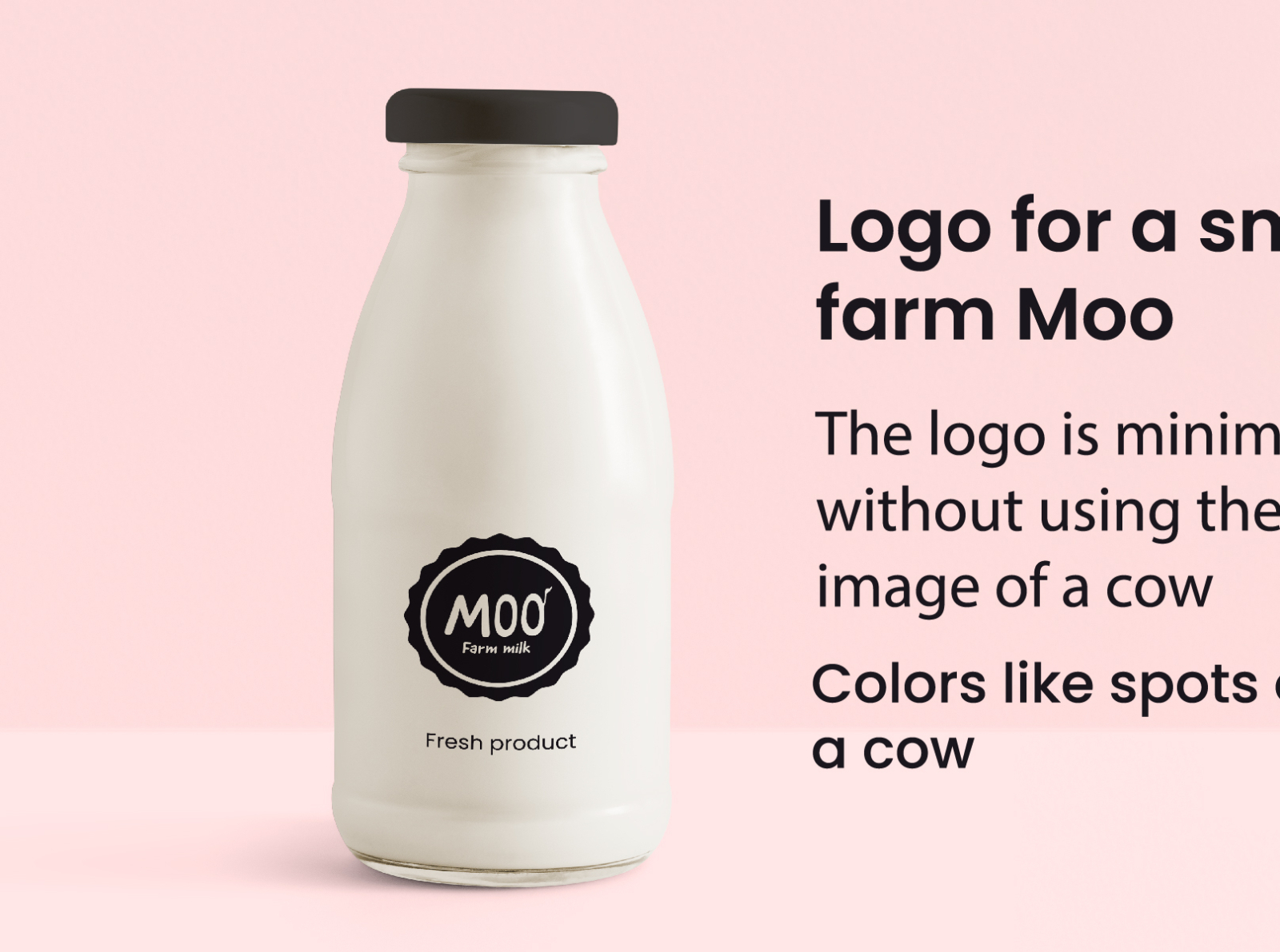 Logo for a small dairy farm by Oksana on Dribbble