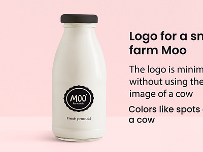 Logo for a small dairy farm by Oksana on Dribbble