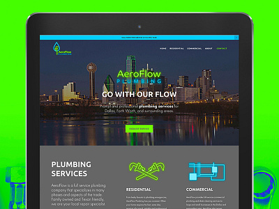 Aeroflow Plumbing Website + Branding