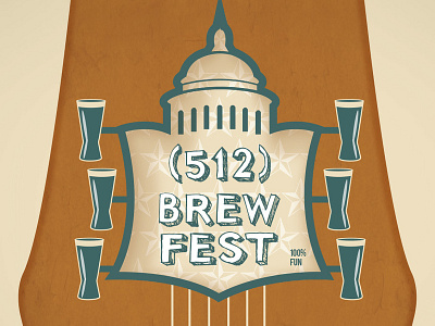 512 Brew Fest beer branding brew campaign event festival illustration typography visual design