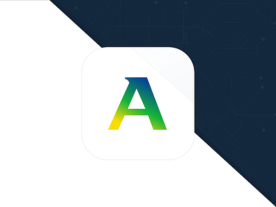 Old design I did for Aviva app aviva clean design icon logo