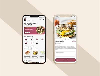 SWEETY - Homemade bakery app branding graphic design ui