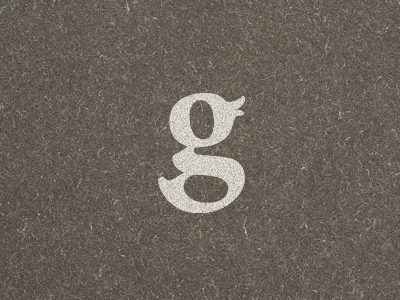 Goodduck duck g letter logo typographic