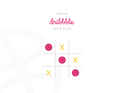 Hello Dribbble! design game hello hellodribbble ui