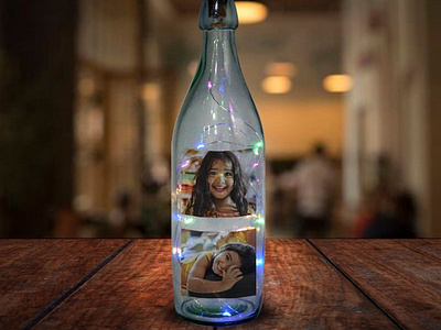 Personalized Bottle Lamp for Your Child