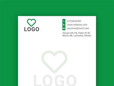 Letterhead Template Design branding graphic design logo
