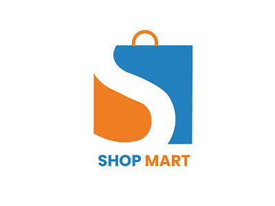 Shop Mart E-Commerce Logo Design. branding graphic design logo ui vector