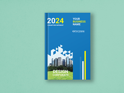 Corporate book cover design template branding design graphic design illustration logo vector