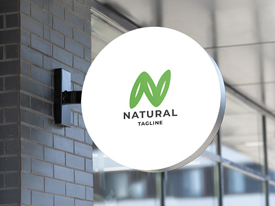 Natural Vector Logo Design Template 3d branding graphic design logo motion graphics