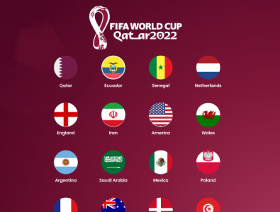 Fifa World Cup Qatar 2022 #circle, #fifa, #flag, #football, #hex graphic design logo