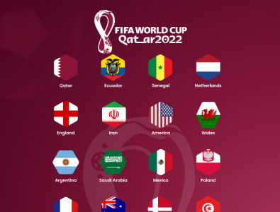Fifa World Cup Qatar 2022 #circle, #fifa, #flag, #football, #hex design graphic design