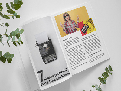 Magazine Layout design graphic design typography