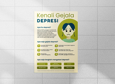 Posters Symptoms of Depression design graphic design illustration typography vector