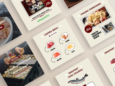 Takoyaki Instagram Feed Design design graphic design illustration logo typography vector