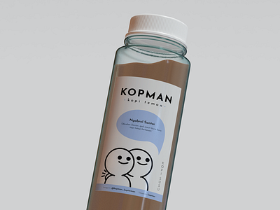 Label Redesign of Kopi Teman (KOPMAN) branding design design branding graphic design illustration logo packaging design typography vector