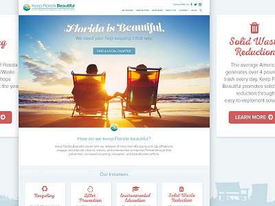 Keep Florida Beautiful design website