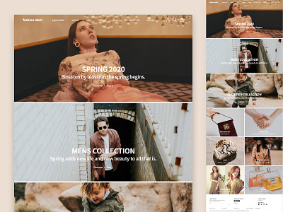 Fashion website concept branding design desktop fashion fashion brand layout minimal ux visual website website concept